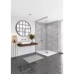 Mermaid Elite Serpentine Stone Post Form Single Shower Panel 2420 x 1200mm