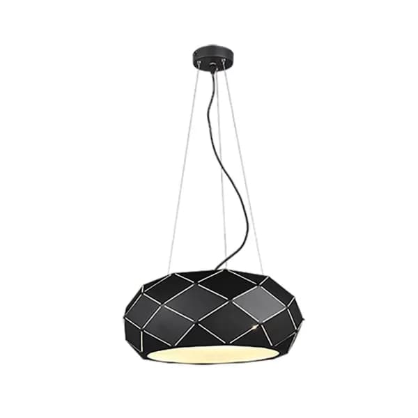 Zandor Modern 3 Light Cylindrical Pendant Ceiling Light Black Matt