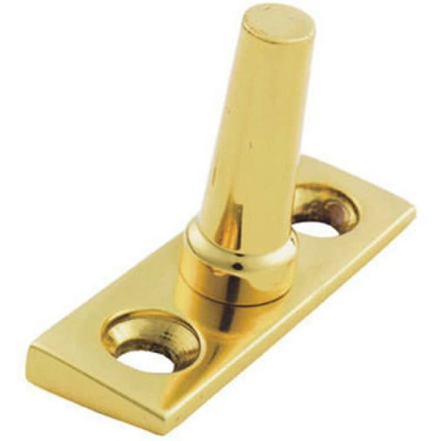 Loops Angled Window Casement Stay EJMA Pin 27mm Fixing Centres Polished Brass Metallics