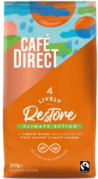 Cafe Direct Lively Roast Ground Coffee 227g