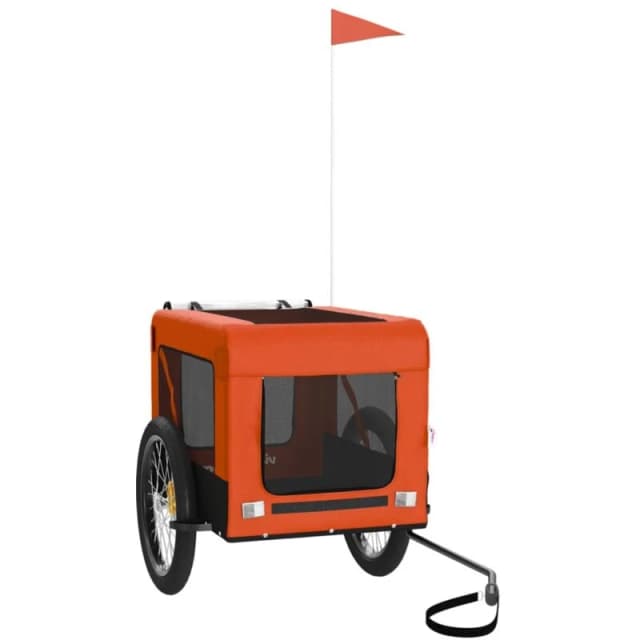 VIDAXL Vidaxl - Pet Bike Trailer Orange and Black Oxford Fabric&Iron 8720845770068