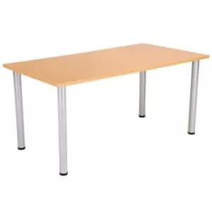 One Fraction Plus 1680 Rectangular Meeting Table Beech