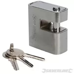 Silverline - 819718) Close Armoured Shutter Lock Padlock 60mm