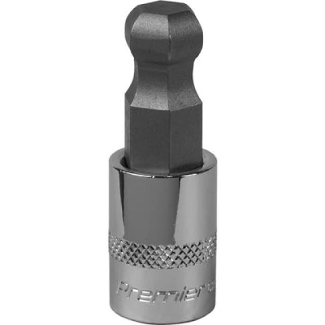 Loops 12mm Ball-End Hex Socket Bit - 3/8" Square Drive - Chrome Vanadium Wrench Socket Multi