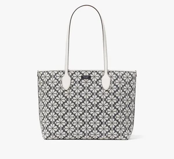 Spade Flower Jacquard Bleecker Large Tote