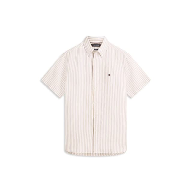 Tommy Hilfiger Tommy LinenStrp Shrt Sn62 Sandalwood/Strp male S