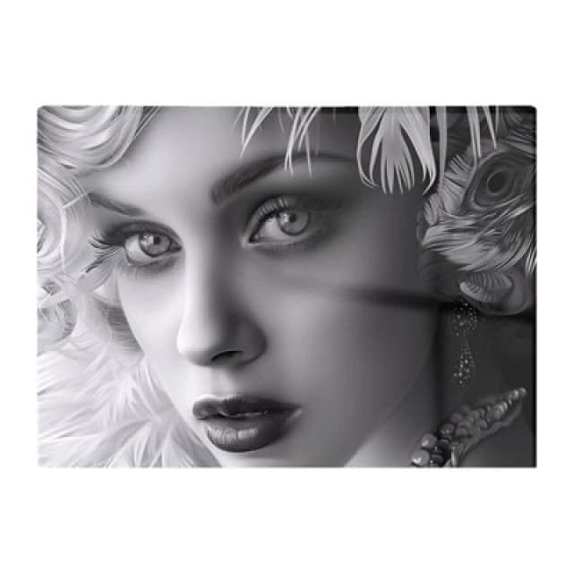 Warren Reed Designer Glamorous Monochrome Diva Chopping Board