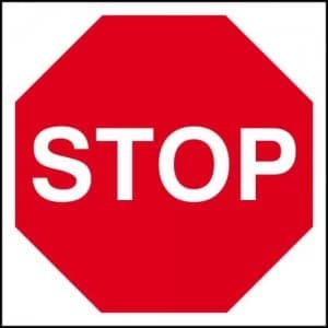 Stop Sign, 3mm Foamex Board