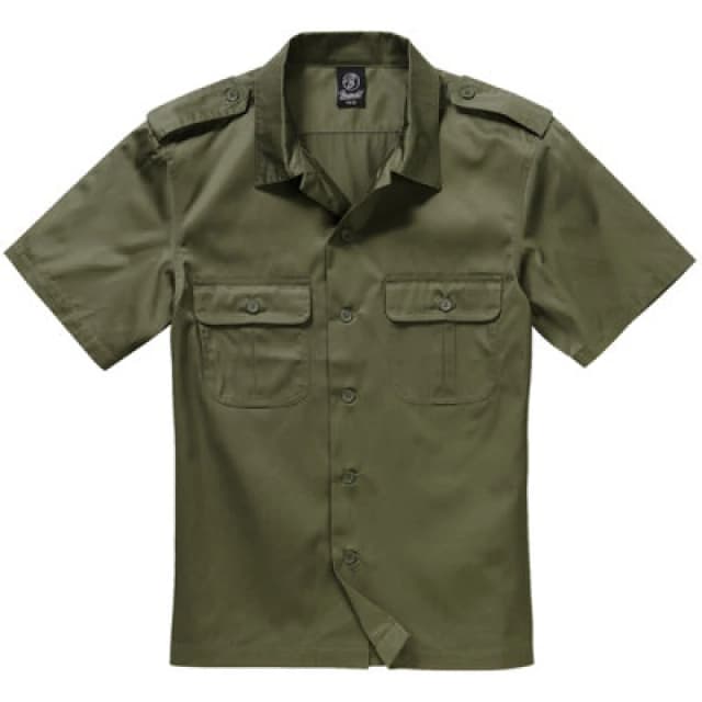Brandit Us Shirt Short Sleeve Olive Size Small