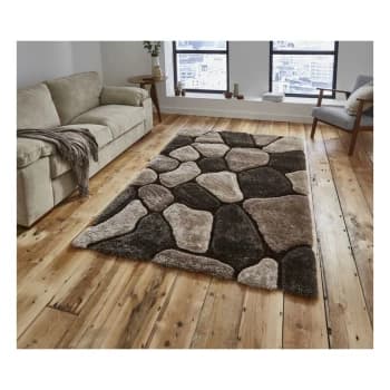 Noble House Pebbles 5858 Beige Brown 120cm x 170cm Rectangle - Brown and Beige