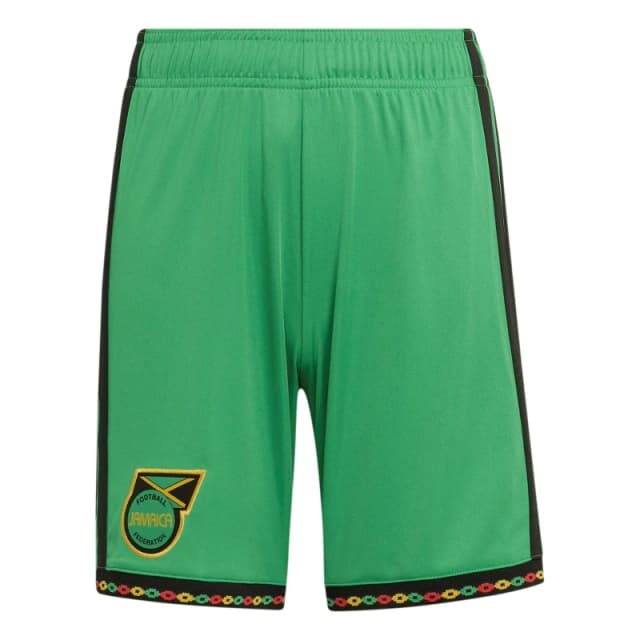 adidas Kids Jamaica Home Shorts 2026 Green/Gold unisex 7-8 Years