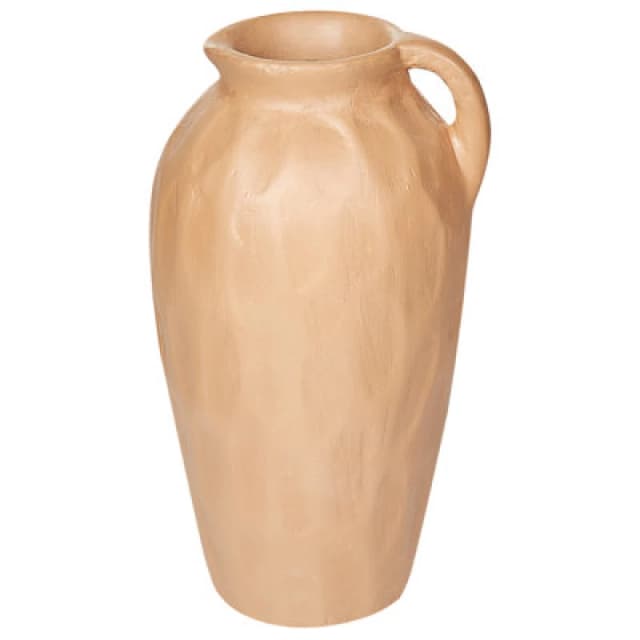 Beliani Decorative Vase Taiping Ceramic 46cm Sand Beige