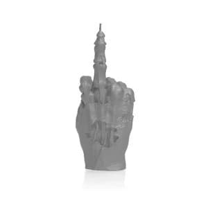 Grey Matt Zombie Hand FCK Candle