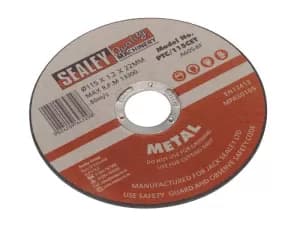 Genuine SEALEY PTC/115CET Cutting Disc Ø115 x 1.2mm 22mm Bore