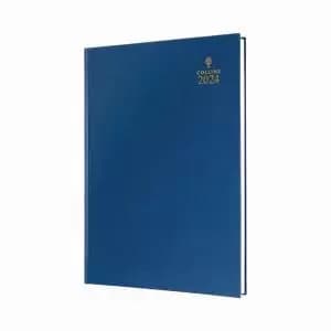 Collins A4 Desk Diary Week To View Blue 2024 40-60.24 CD40BU24