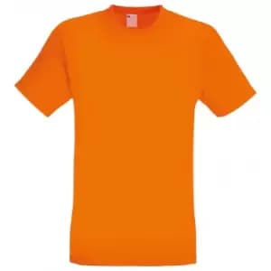 Mens Short Sleeve Casual T-Shirt (Large) (Bright Orange)