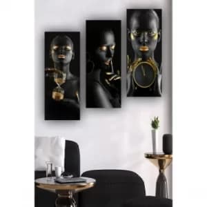 MDF0002 Multicolor Decorative MDF Painting (3 Pieces)