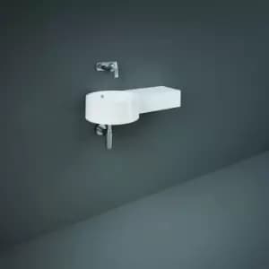 Rak Petit Round Wash Basin - Right Ledge