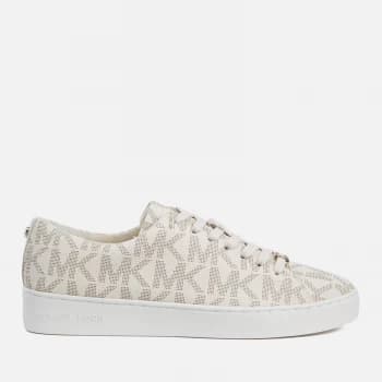 Michael Kors Womens Keaton Cupsole Trainers - Vanilla - UK 8