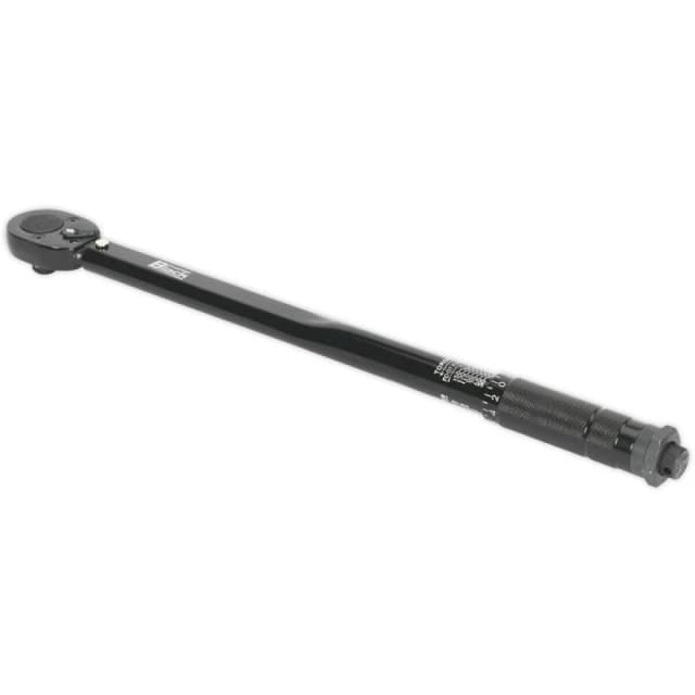 Loops Calibrated Micrometer Torque Wrench - 1/2" Sq Drive - Flip Reverse - Black Black