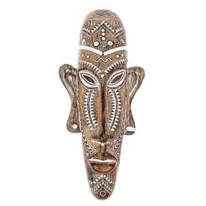 Aztec Wall Mask Wood Ornament