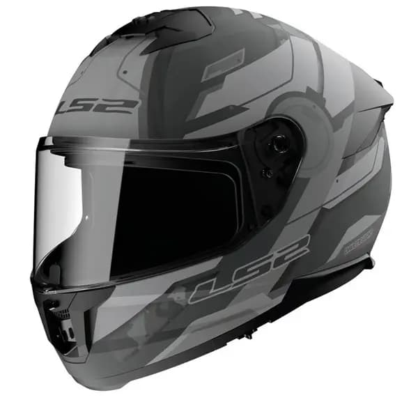 LS2 FF808 Stream II Shadow Matt Titanium Grey Full Face Helmet Size XS