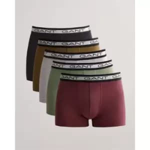 Gant 5 Pack Logo Trunks - Red