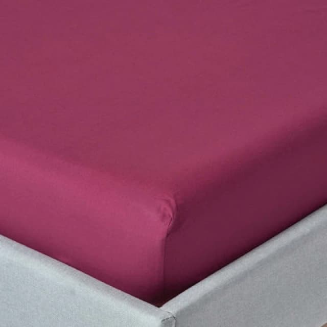 Homescapes Plum Egyptian Cotton Deep Fitted Sheet 200 Tc, King
