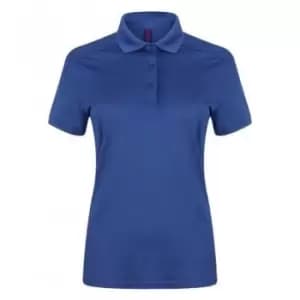 Henbury Womens/Ladies Stretch Microfine Pique Polo Shirt (XL) (Royal)
