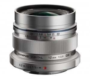 Olympus M.ZUIKO DIGITAL ED 12mm f/2 IF Wide-Angle Prime Lens