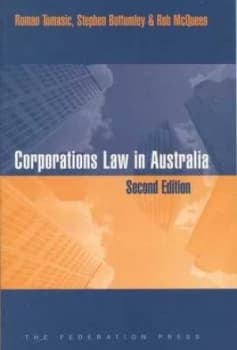 Corporations Law in Australia by Roman Tomasic Paperback