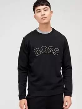 BOSS Boss Salbo Iconic Logo Sweatshirt, Black Size XL Men