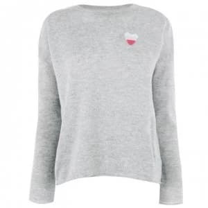 Velvet Cashmere Sweater - Heather Grey