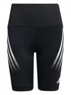 Adidas Junior Girls Bthis3s Sh Ti, Black/White, Size 11-12 Years, Women