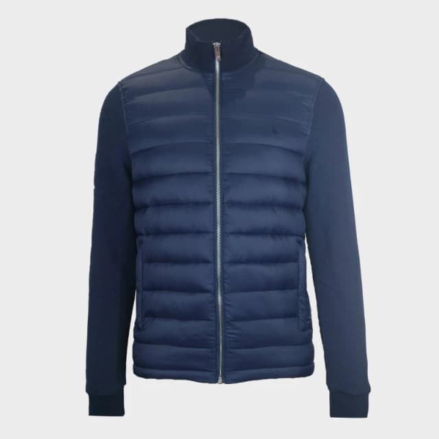 Jack Wills Mens City Water and Wind Resistant Hybrid Jacket Navy male S