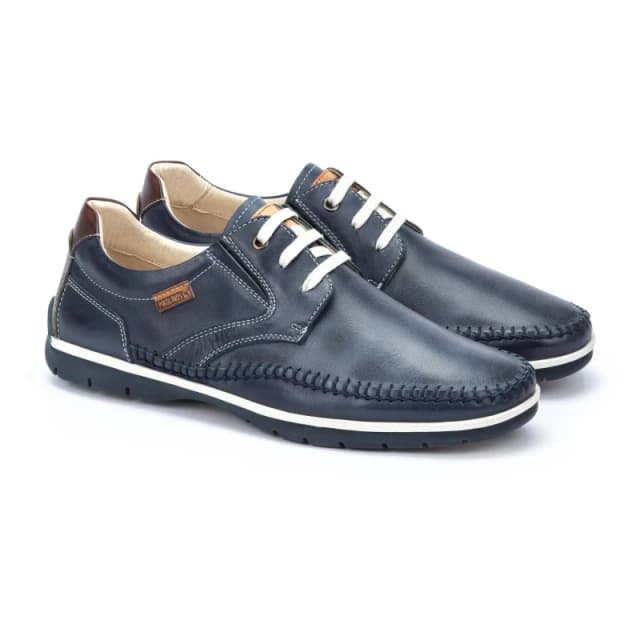 Pikolinos Marbella M9A-4118 Leather Mens Lace up Shoes - Blue - Size:UK 7-7.5