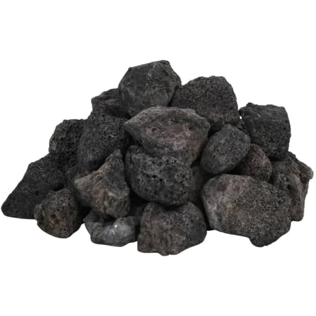 vidaXL Volcanic Rocks 10KG Black 3-5 cm, Black 155319