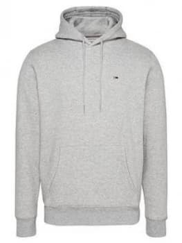 Tommy Jeans Tjm Regular Fleece Overhead Hoodie - Grey Heather