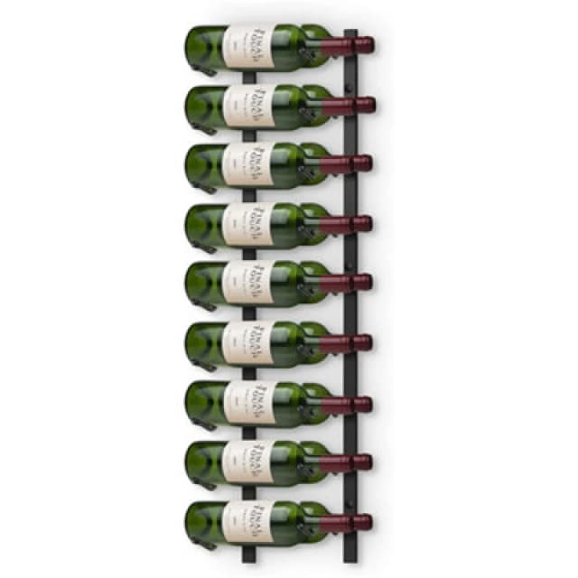 Final Touch 18 Bottle Wall Mounted Wine Rack Black unisex