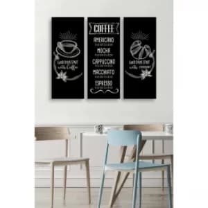 MDF0068 Multicolor Decorative MDF Painting (3 Pieces)