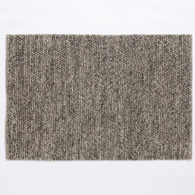 Esselle Delilah Wool Pebble 160x230cm Mottled Grey Rug Grey One Size