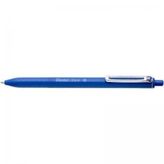 Pentel IZEE Ballpoint Pen Retractable 1.0mm Tip 0.5mm Line Blue (Pack 12) BX470-C