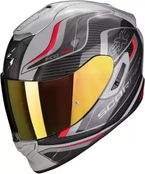 Scorpion EXO 1400 Air Attune Helmet, black-grey-red, Size 2XL, black-grey-red, Size 2XL