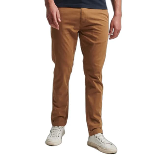 Superdry Slim fit chino Trousers Superdry Officers Marron Male 36x32