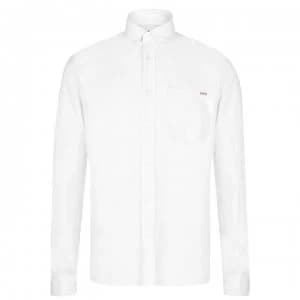 Hugo Boss Ermann Long Sleeve Shirt Natural Size L Men