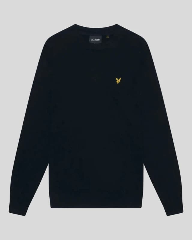 Lyle & Scott Cotton Merino Knit Dark Navy XL