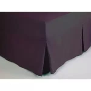 Fitted Sheet Valance Double Mauve