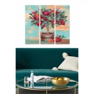 MDF477732877 Multicolor Decorative MDF Painting (3 Pieces)