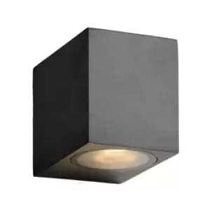 Lucide Lighting - Lucide zora-led - Square Wall Spotlight Outdoor - LED Dim. - GU10 - 1x5W 3000K - IP44 - Black