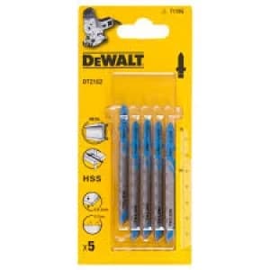 DEWALT T118G HSS Metal Cutting Jigsaw Blades Pack of 5
